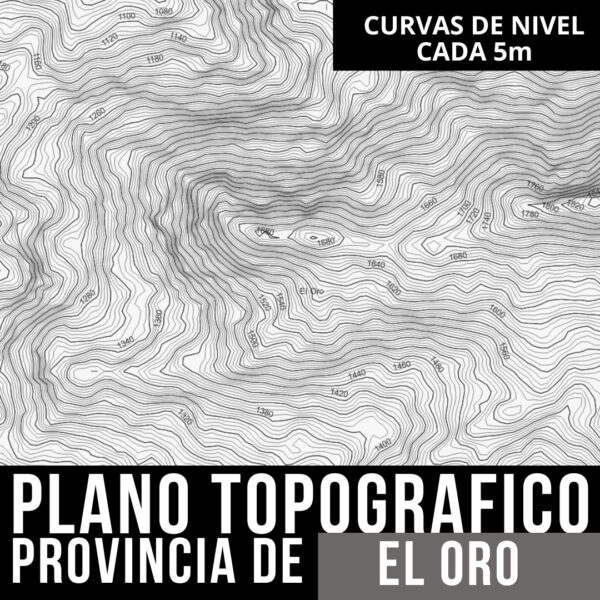 ¡No Te Lo Pierdas! Pack de Planos Topográficos con Curvas de Nivel y Límites Políticos de El Oro