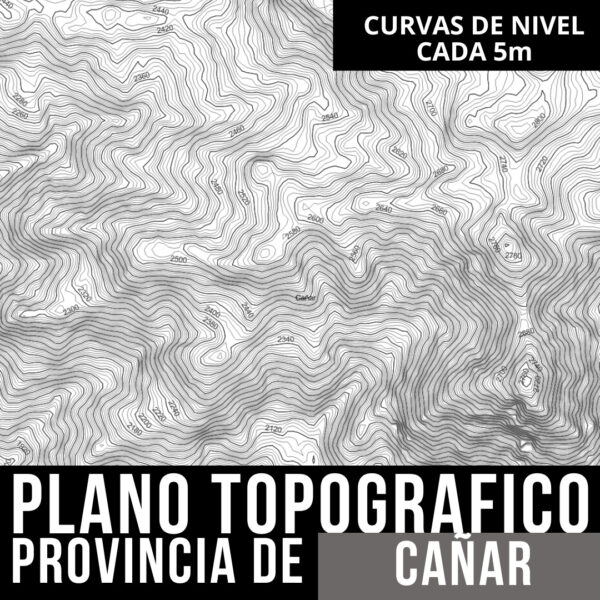 ¡Todo sobre Cañar! Descarga el Pack con Curvas de Nivel y Límites Políticos