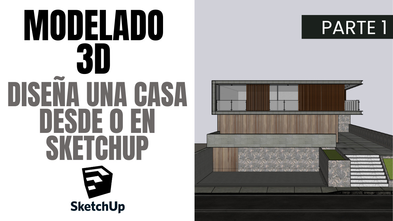 DISEÑa una CASA desde 0 en sketchup P1
