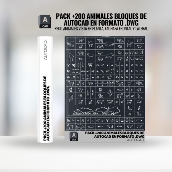 PACK +200 ANIMALES BLOQUES DE AUTOCAD EN FORMATO .DWG (2)