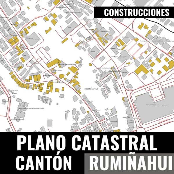 PLANO CATASTRAL GEO-REFERENCIADO Y TOPOGRÁFICO DEL CANTÓN RUMIÑAHUI