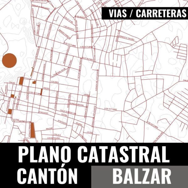 PLANO CATASTRAL GEO-REFERENCIADO Y TOPOGRÁFICO DEL CANTÓN BALZAR (9)