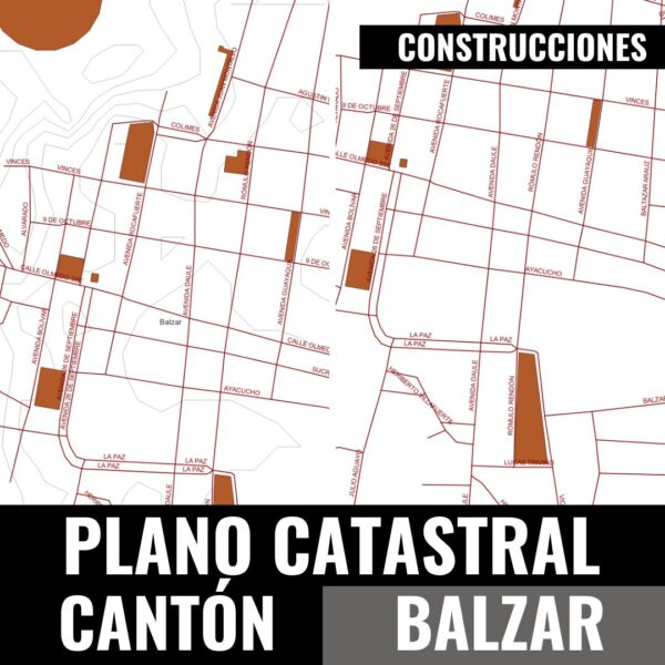 PLANO CATASTRAL GEO-REFERENCIADO Y TOPOGRÁFICO DEL CANTÓN BALZAR (9)