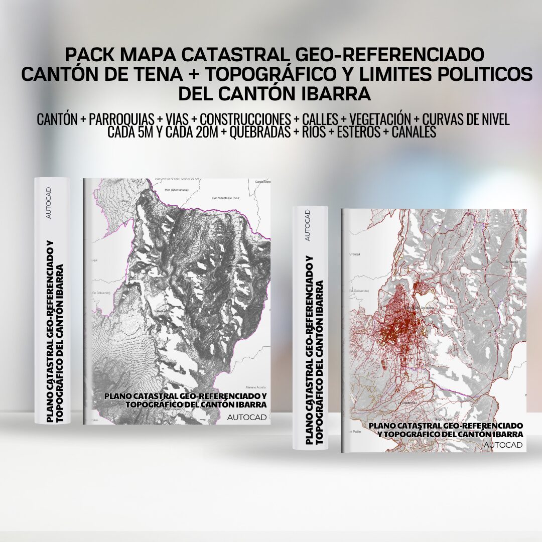 PLANO CATASTRAL GEO-REFERENCIADO Y TOPOGRÁFICO DEL CANTÓN IBARRA