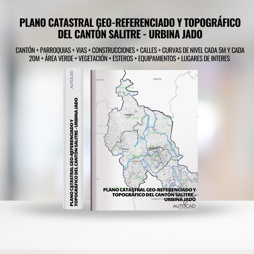 PACK MAPA CATASTRAL GEO-REFERENCIADO CANTÓN DE CAYAMBE + TOPOGRÁFICO Y LIMITES POLITICOS DEL CANTÓN CAYAMBE (5)
