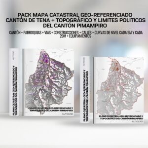 PACK MAPA CATASTRAL GEO-REFERENCIADO CANTÓN DE PIMAMPIRO+ TOPOGRÁFICO Y LIMITES POLITICOS DEL CANTÓN PIMAMPIRO