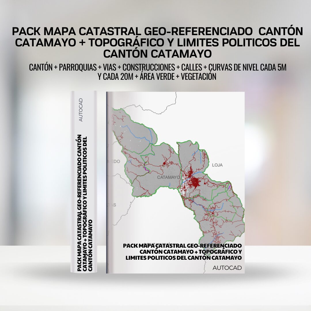 PLANO CATASTRAL GEO-REFERENCIADO Y TOPOGRÁFICO DEL CANTÓN CATAMAYO - Imagen 2