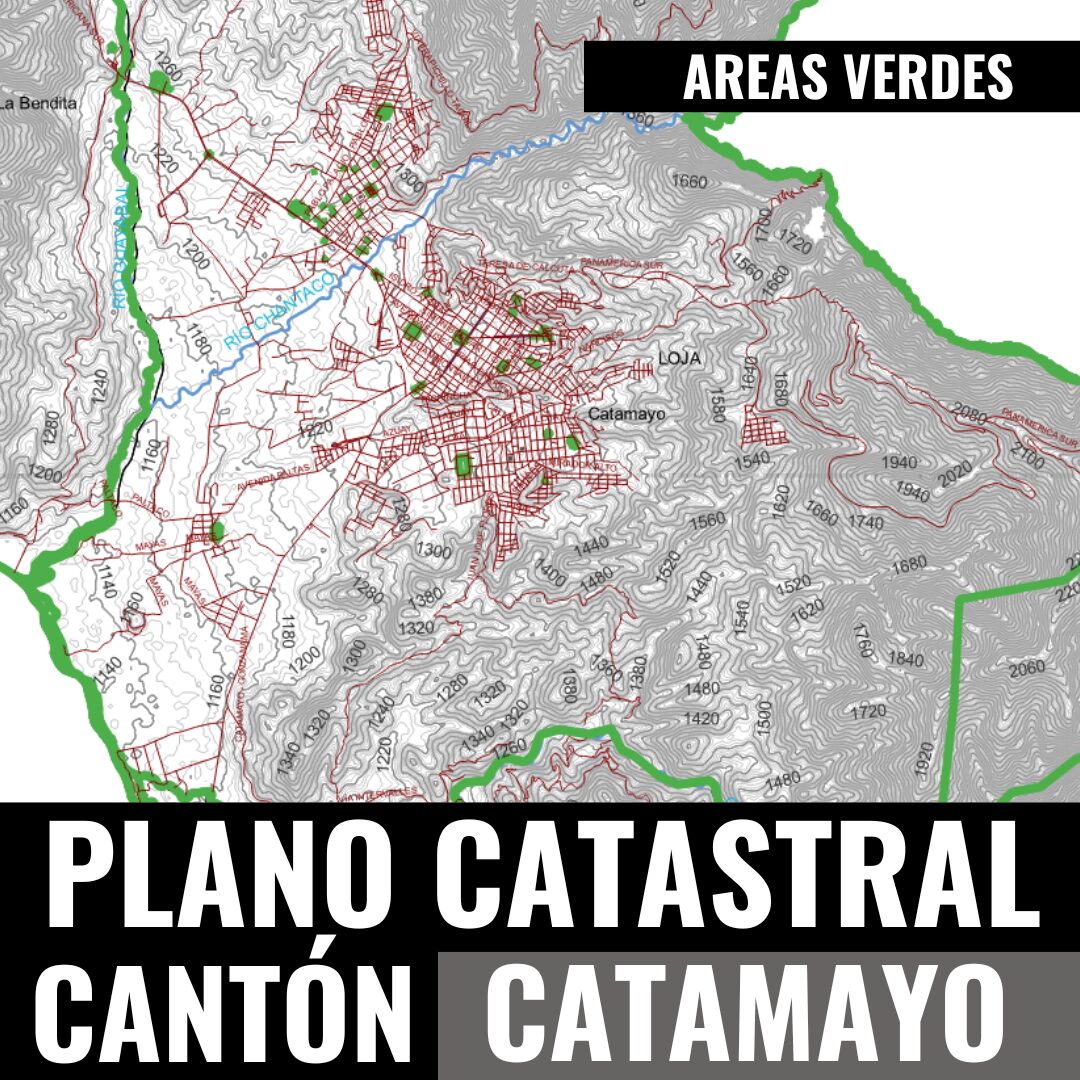 PLANO CATASTRAL GEO-REFERENCIADO Y TOPOGRÁFICO DEL CANTÓN CATAMAYO - Imagen 8