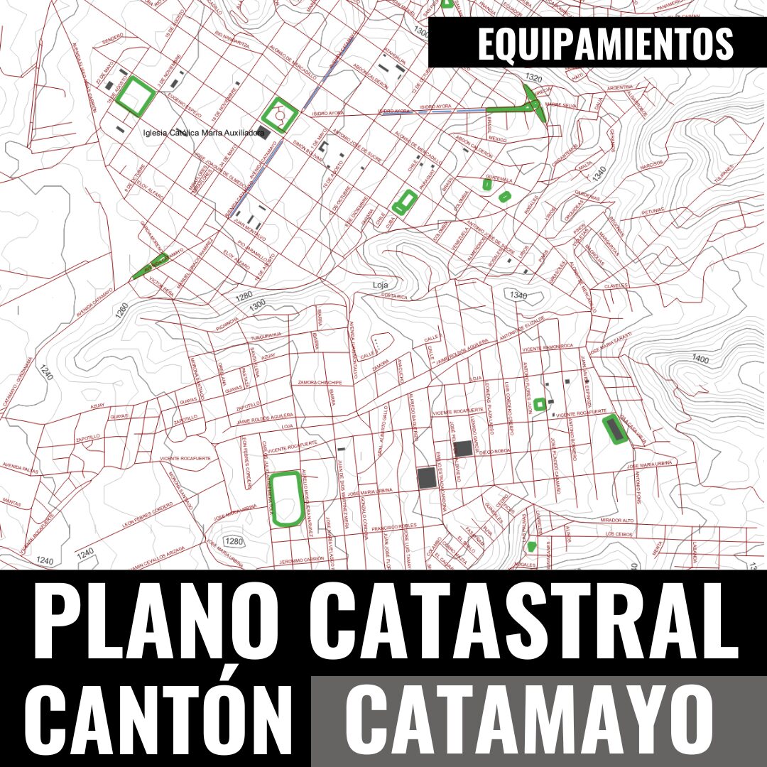 PLANO CATASTRAL GEO-REFERENCIADO Y TOPOGRÁFICO DEL CANTÓN CATAMAYO - Imagen 7