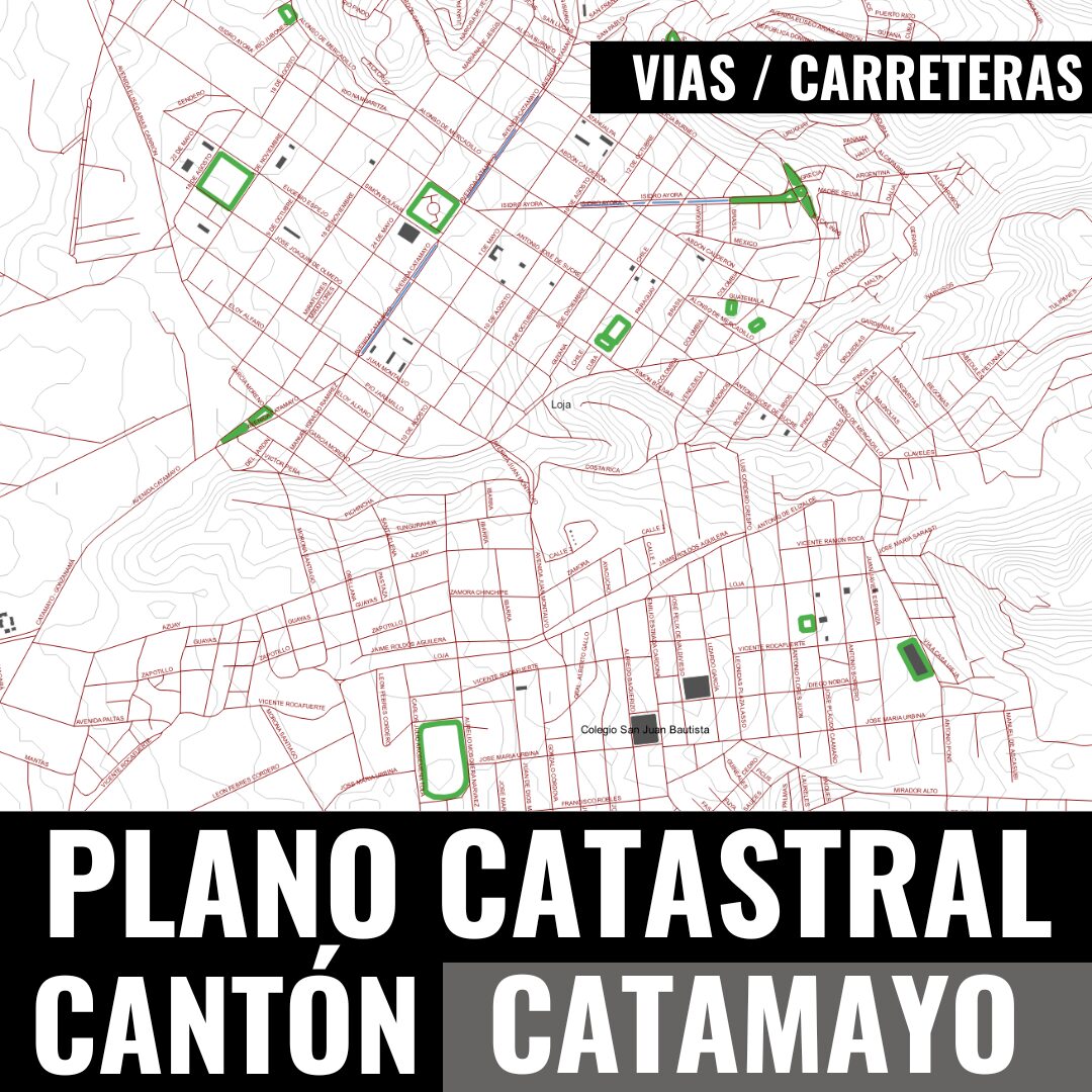 PLANO CATASTRAL GEO-REFERENCIADO Y TOPOGRÁFICO DEL CANTÓN CATAMAYO - Imagen 11