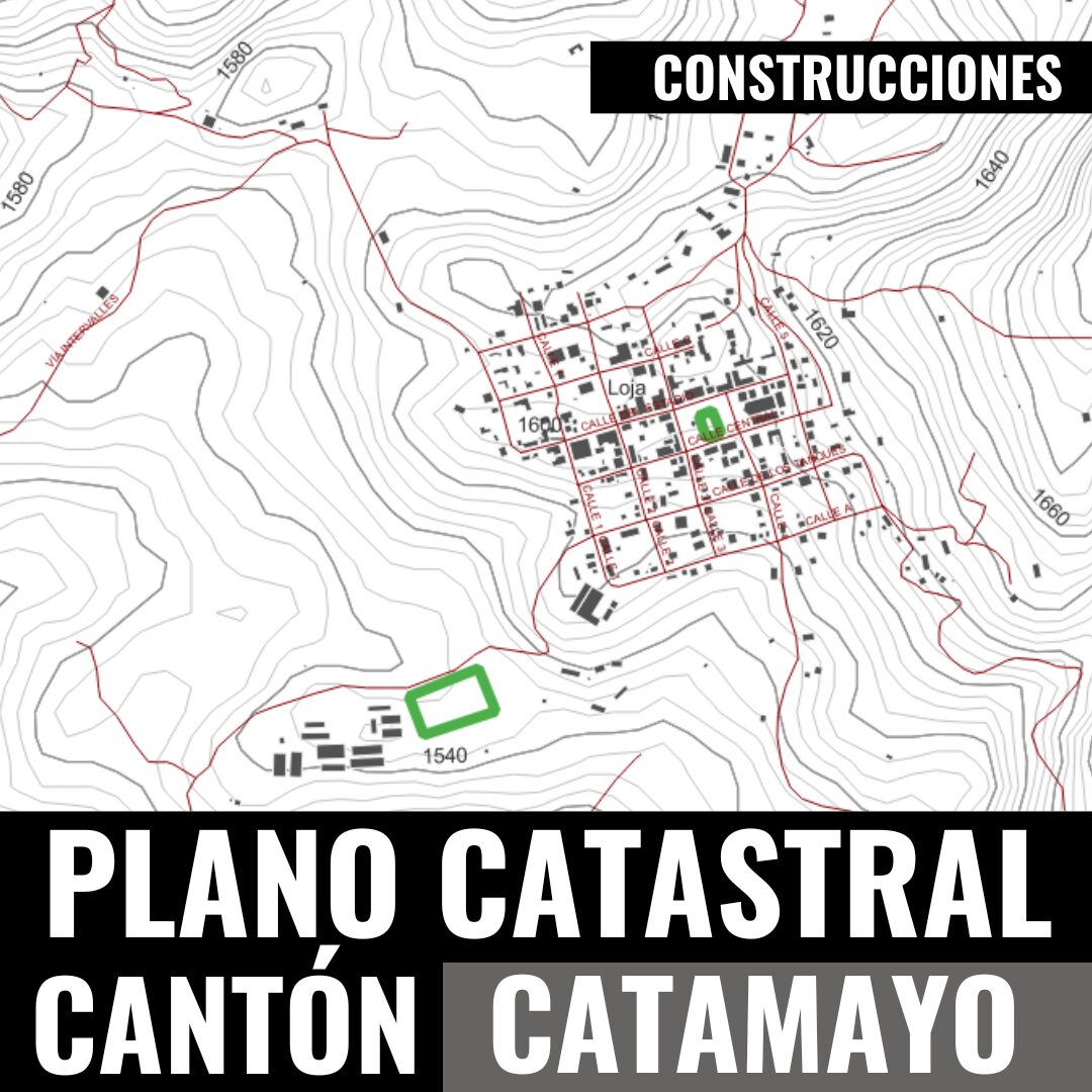 PLANO CATASTRAL GEO-REFERENCIADO Y TOPOGRÁFICO DEL CANTÓN CATAMAYO - Imagen 10