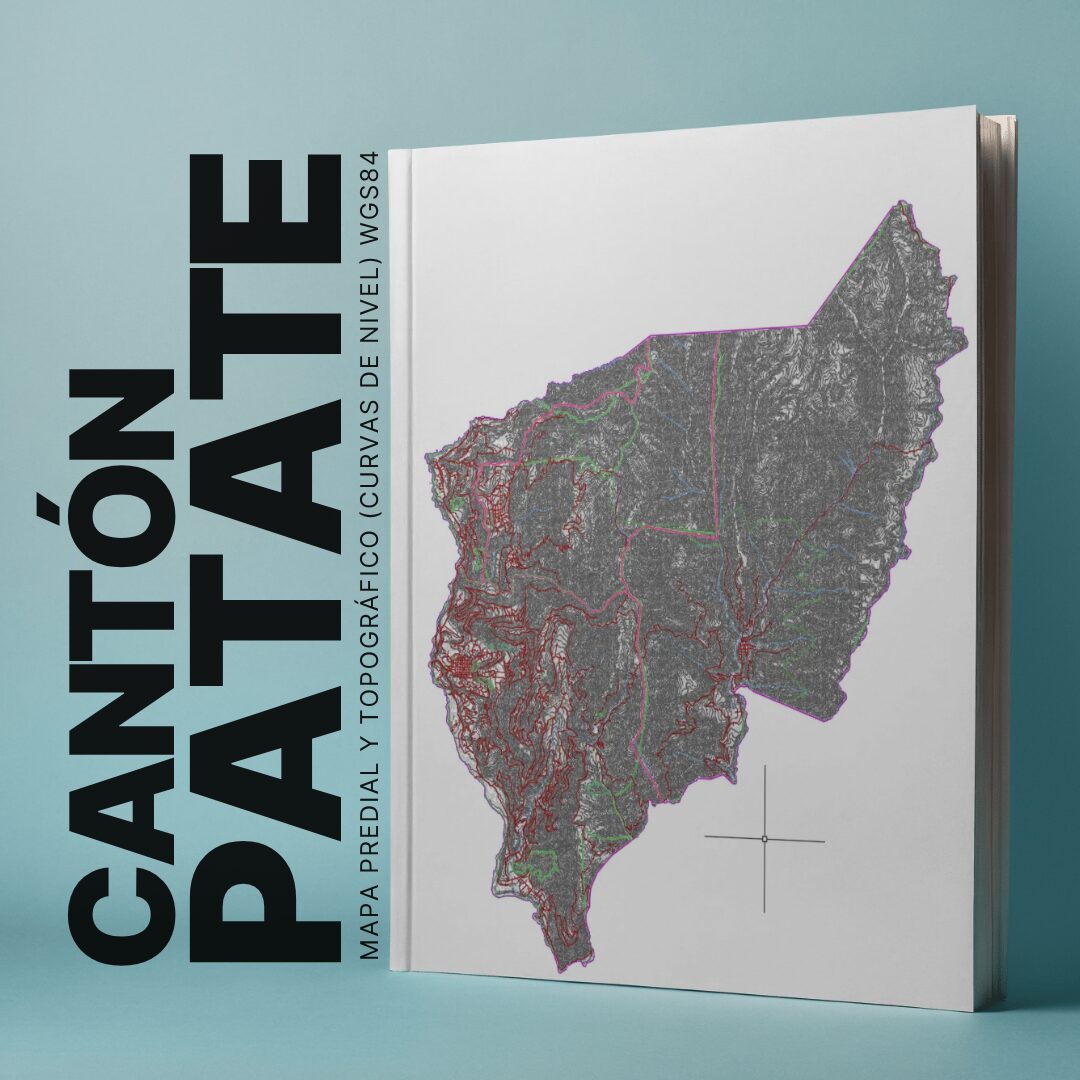 PATATE CANTÓN MAPA CATASTRAL Y TOPOGRÁFICO (CURVAS DE NIVEL) WGS84