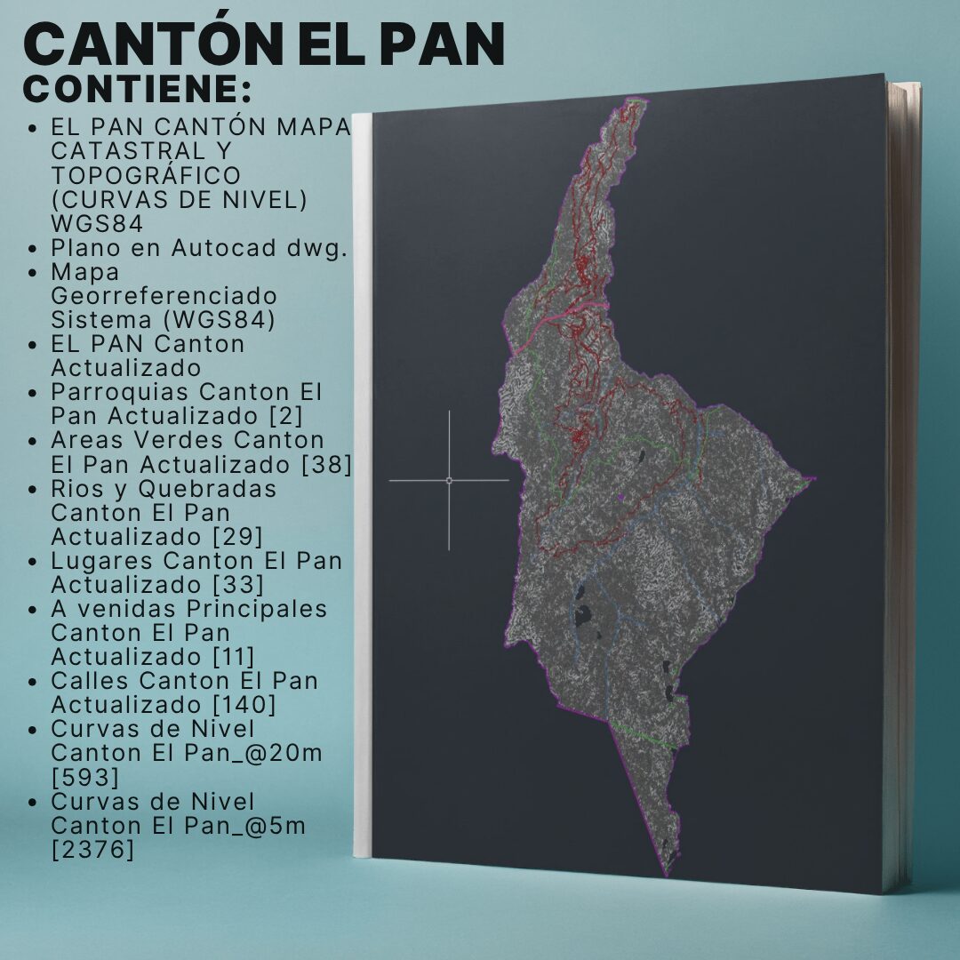 CANTON EL PAN MAPA PREDIAL Y TOPOGRÁFICO (CURVAS DE NIVEL) WGS84