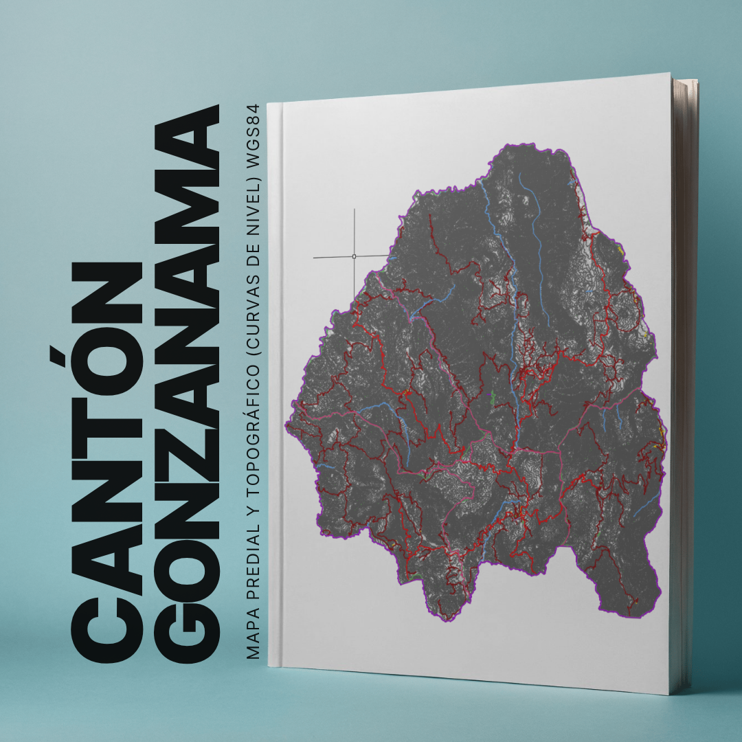 CANTON GONZANAMA MAPA PREDIAL Y TOPOGRÁFICO (CURVAS DE NIVEL) WGS84