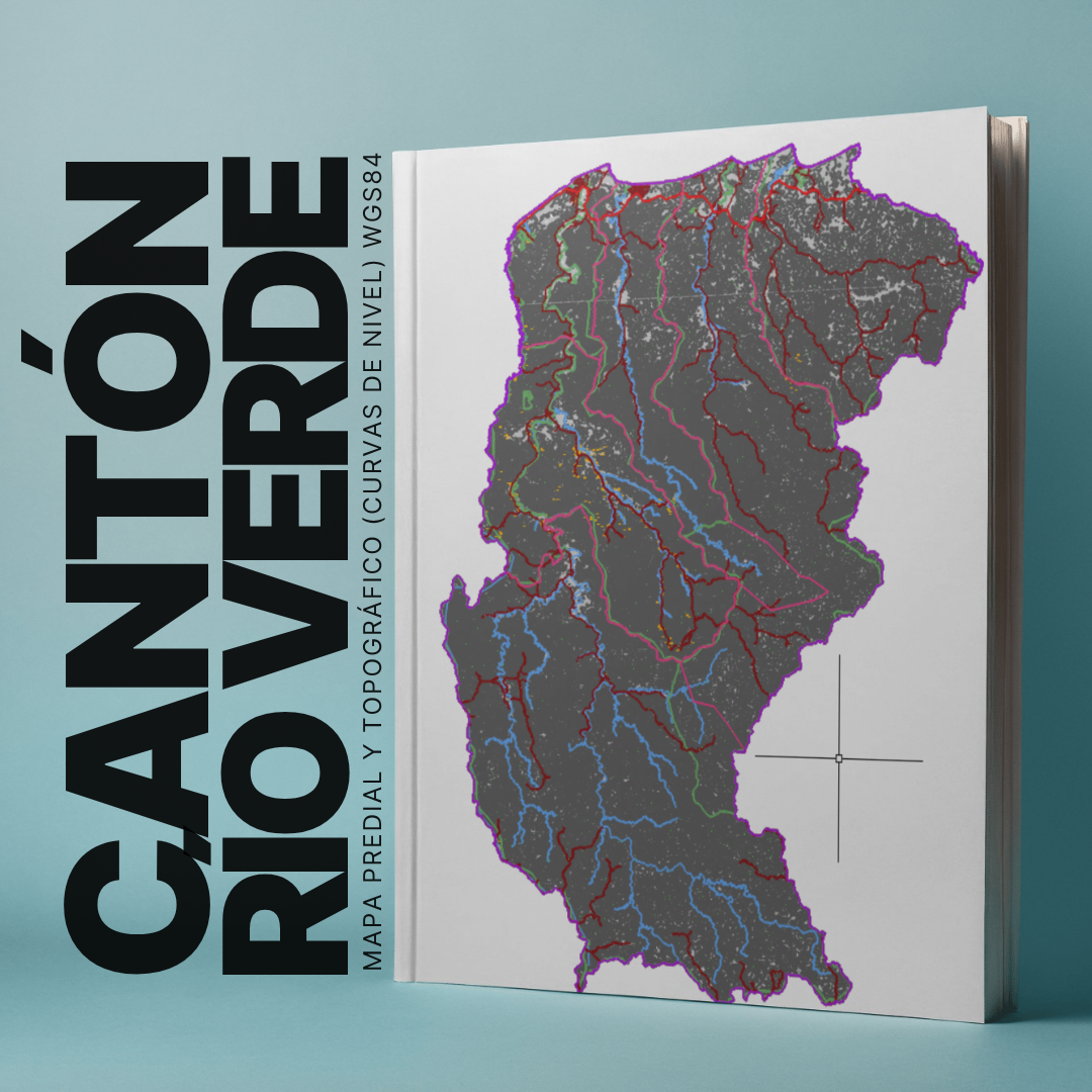CANTON RIO VERDE MAPA PREDIAL Y TOPOGRÁFICO (CURVAS DE NIVEL) WGS84