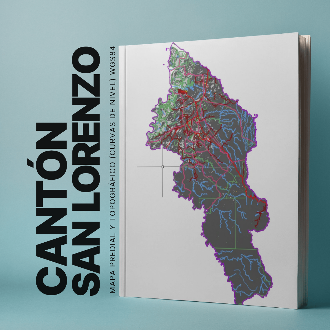 CANTON SAN LORENZO MAPA PREDIAL Y TOPOGRÁFICO (CURVAS DE NIVEL) WGS84