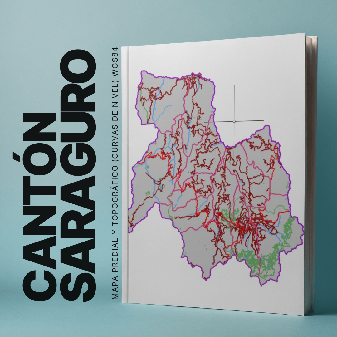 CANTON SARAGURO MAPA PREDIAL Y TOPOGRÁFICO (CURVAS DE NIVEL) WGS84