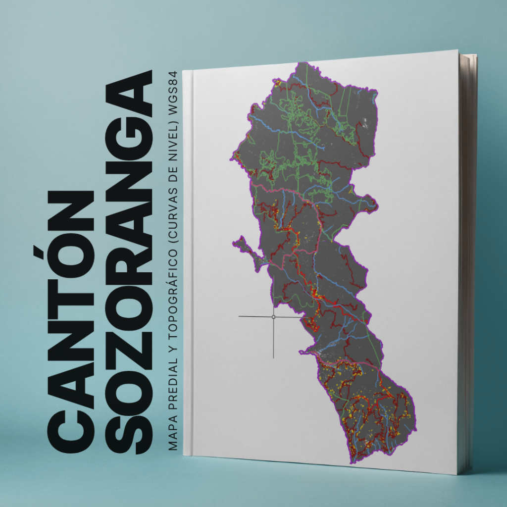 CANTON SOZORANGA MAPA PREDIAL Y TOPOGRÁFICO (CURVAS DE NIVEL) WGS84