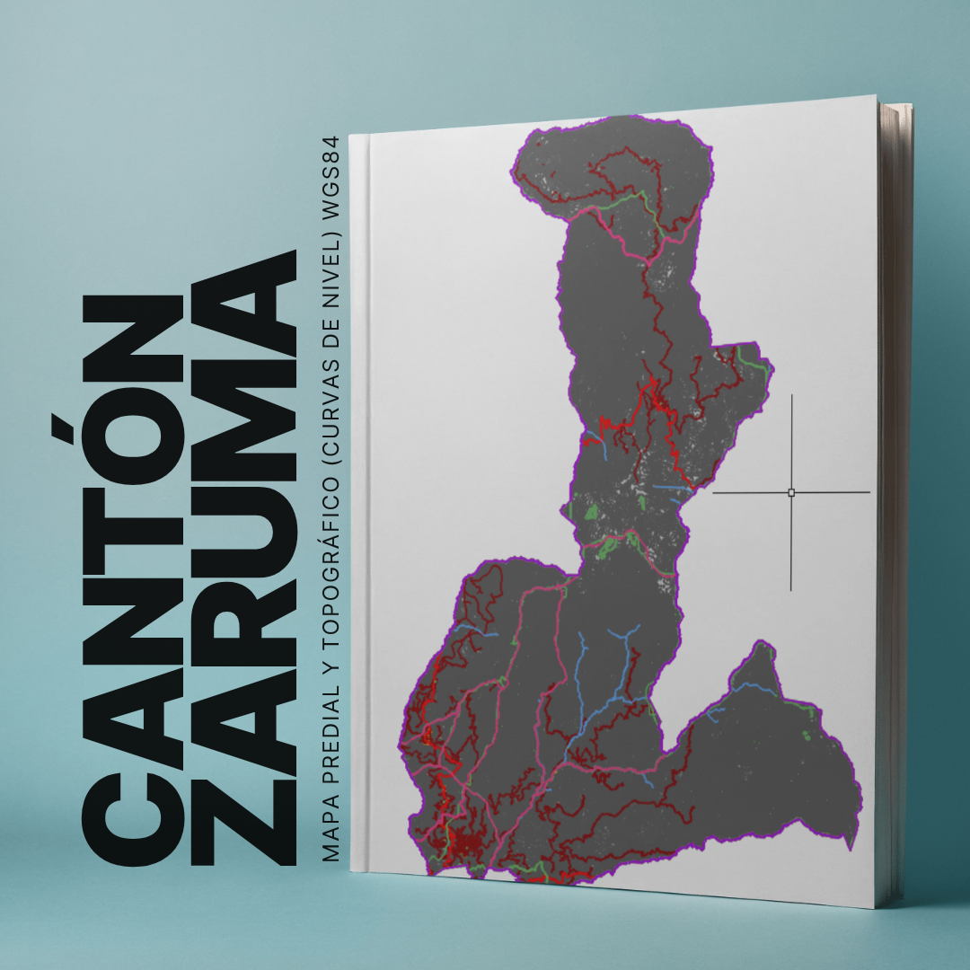 CANTON ZARUMA MAPA PREDIAL Y TOPOGRÁFICO (CURVAS DE NIVEL) WGS84