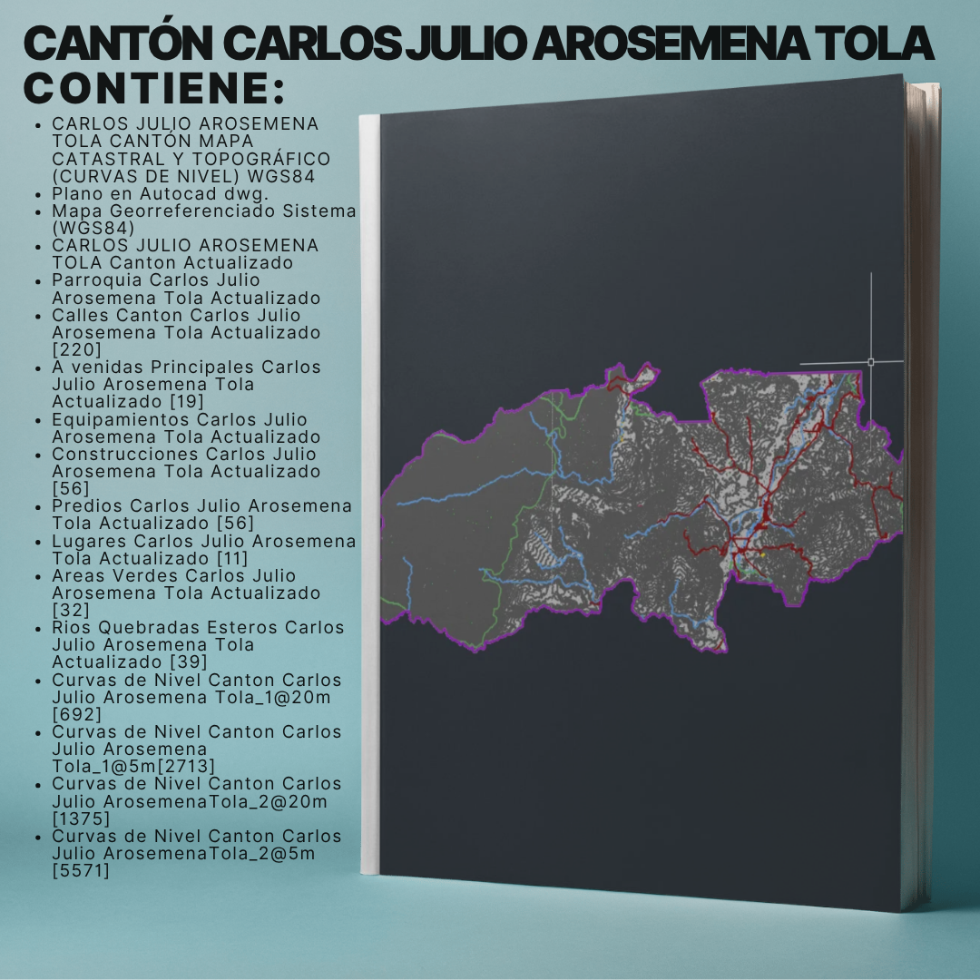 CANTONCARLOS JULIO AROSEMENA TOLA MAPA PREDIAL Y TOPOGRÁFICO (CURVAS DE NIVEL) WGS84