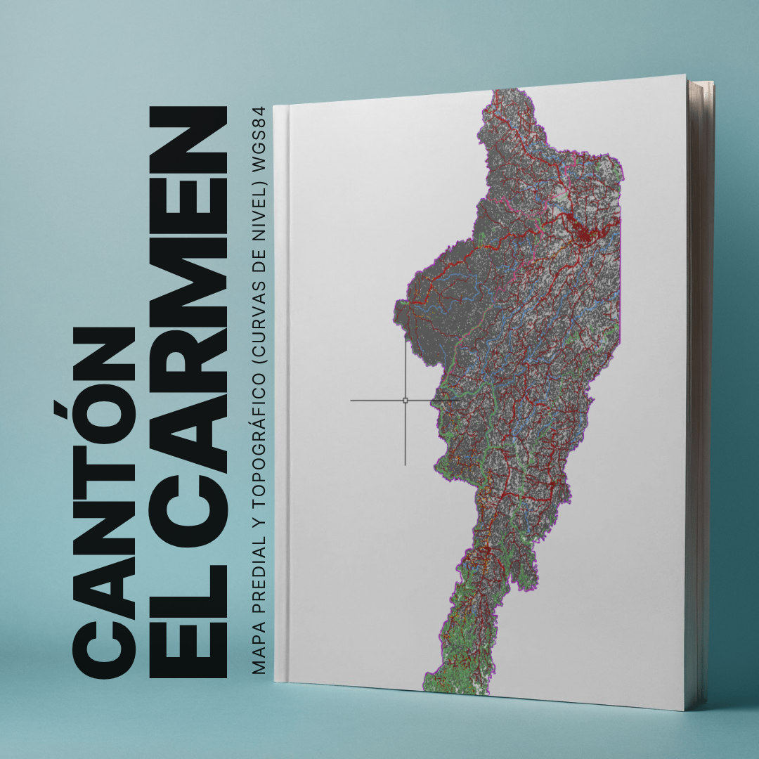 CANTON EL CARMEN MAPA PREDIAL Y TOPOGRÁFICO (CURVAS DE NIVEL) WGS84