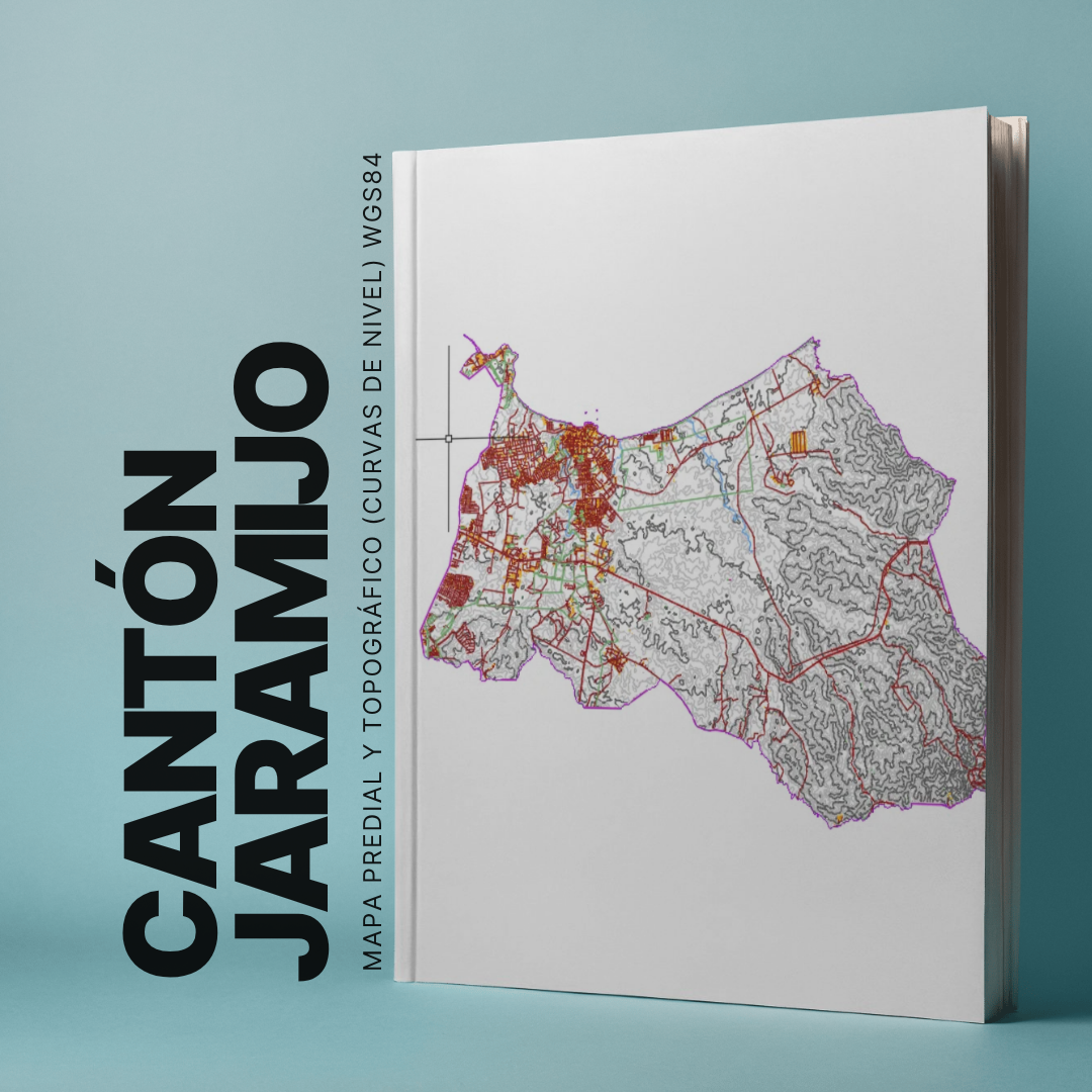 CANTON JARAMIJO MAPA PREDIAL Y TOPOGRÁFICO (CURVAS DE NIVEL) WGS84