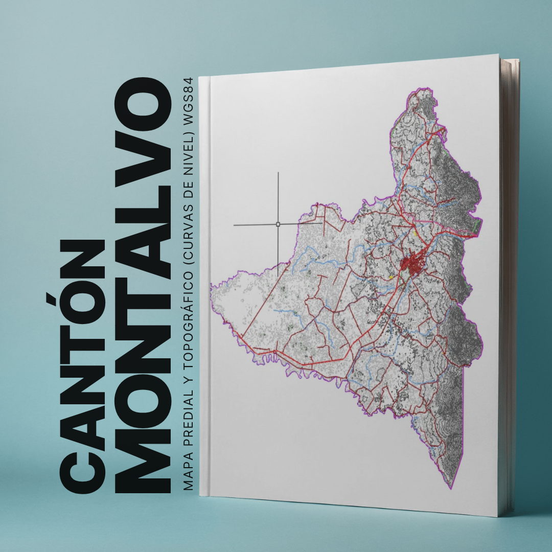 CANTON MONTALVO MAPA PREDIAL Y TOPOGRÁFICO (CURVAS DE NIVEL) WGS84