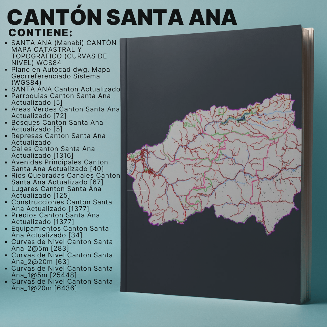 CANTON SANTA ANA MAPA PREDIAL Y TOPOGRÁFICO (CURVAS DE NIVEL) WGS84 (1)
